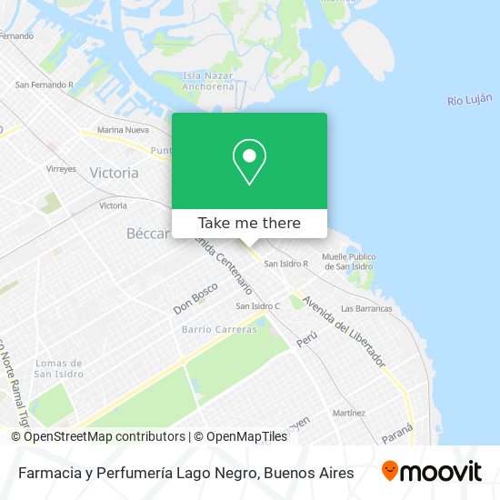 Farmacia y Perfumería Lago Negro map