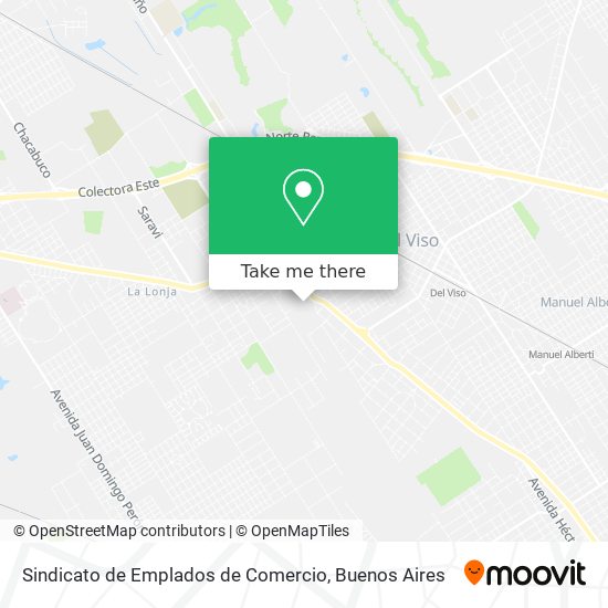 Sindicato de Emplados de Comercio map