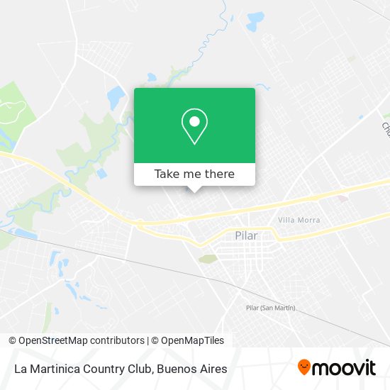 La Martinica Country Club map