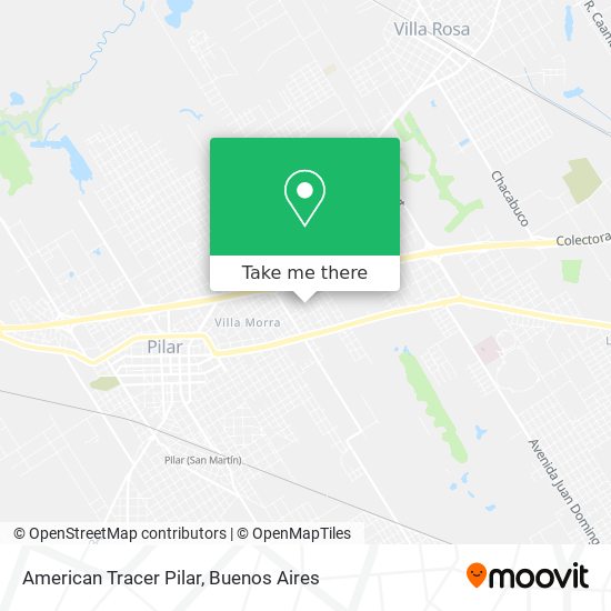 American Tracer Pilar map