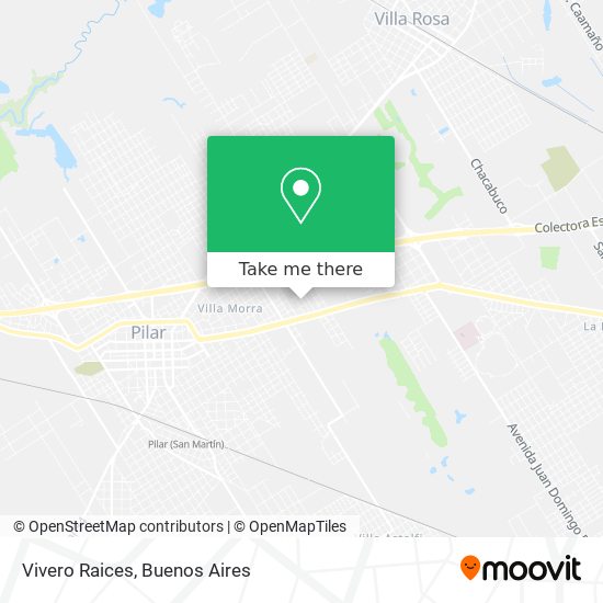 Vivero Raices map