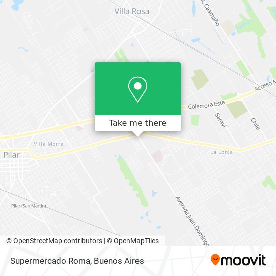 Supermercado Roma map