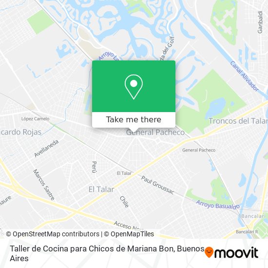Taller de Cocina para Chicos de Mariana Bon map