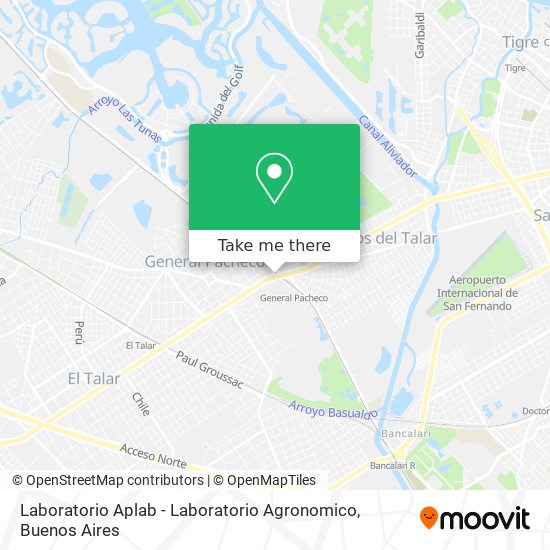 Mapa de Laboratorio Aplab - Laboratorio Agronomico