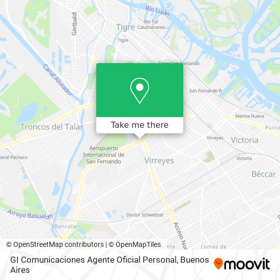 GI Comunicaciones Agente Oficial Personal map
