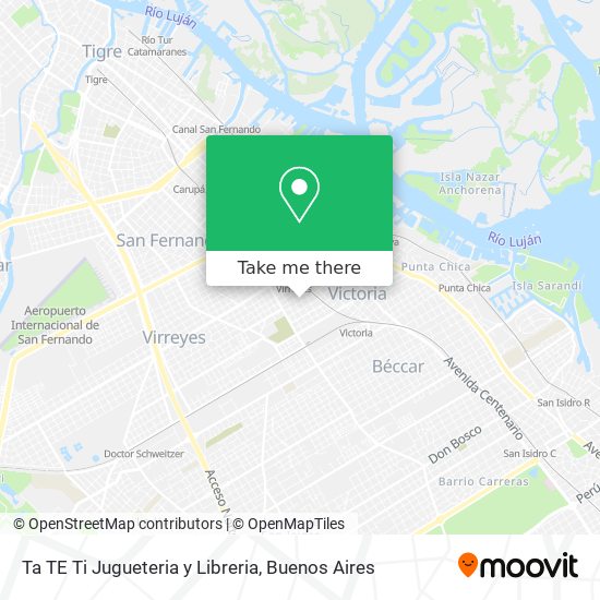 Ta TE Ti Jugueteria y Libreria map