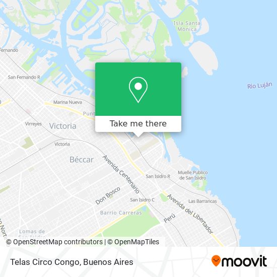 Telas Circo Congo map