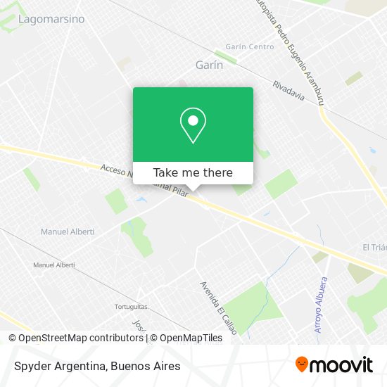 Spyder Argentina map