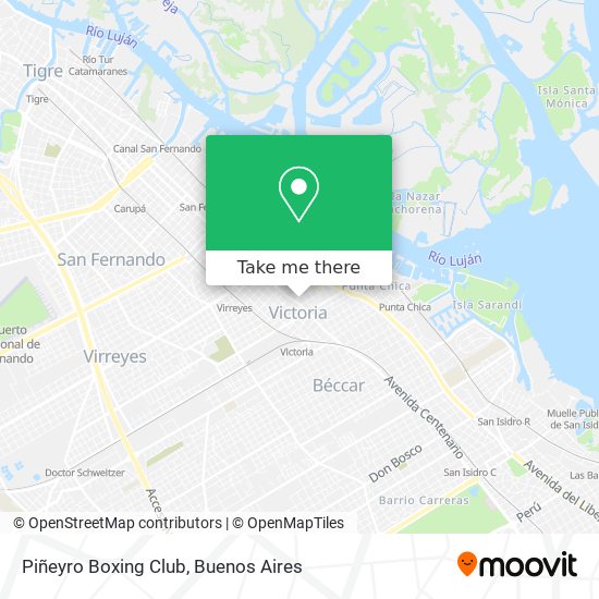 Mapa de Piñeyro Boxing Club