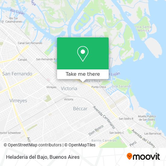 Mapa de Heladeria del Bajo