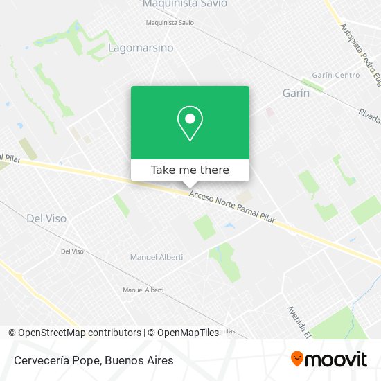 Cervecería Pope map