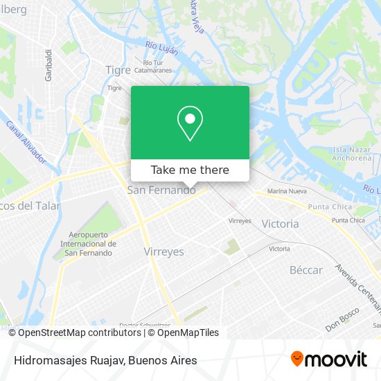 Hidromasajes Ruajav map