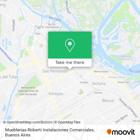 Mapa de Mueblerias-Roberti Instalaciones Comerciales