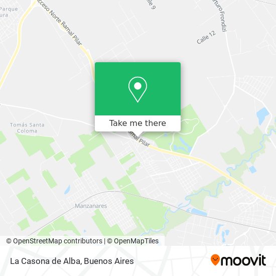 La Casona de Alba map