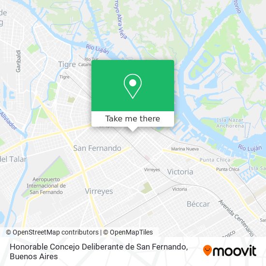 Honorable Concejo Deliberante de San Fernando map