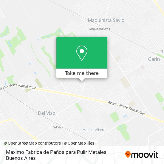 Mapa de Maximo Fabrica de Paños para Pulir Metales