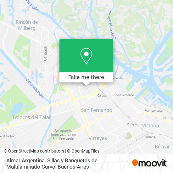 Mapa de Almar Argentina. Sillas y Banquetas de Multilaminado Curvo