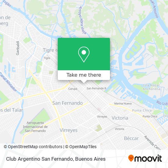 Club Argentino San Fernando map