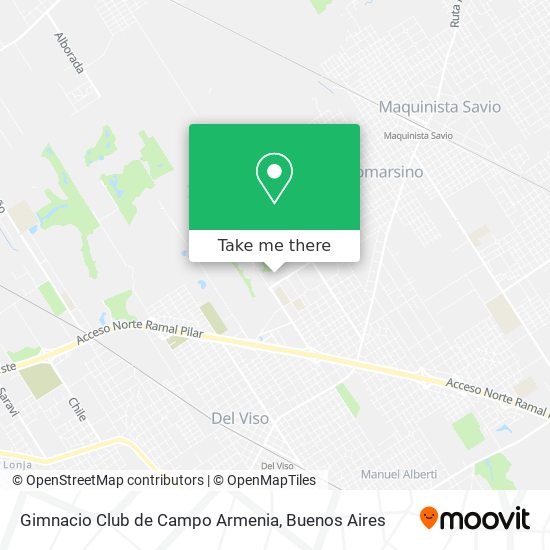 Mapa de Gimnacio Club de Campo Armenia