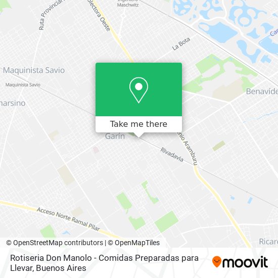 Rotiseria Don Manolo - Comidas Preparadas para Llevar map