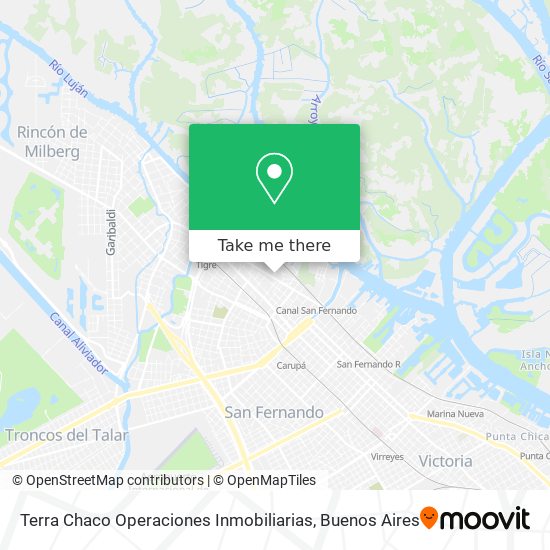 Terra Chaco Operaciones Inmobiliarias map