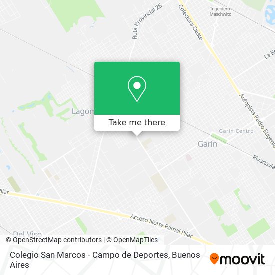 Colegio San Marcos - Campo de Deportes map