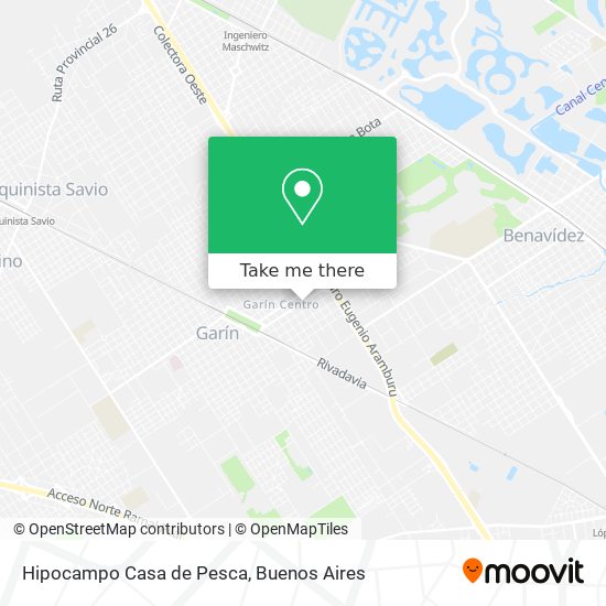 Hipocampo Casa de Pesca map