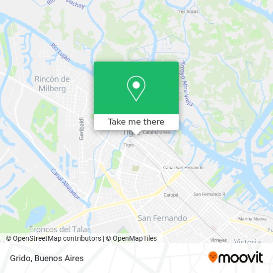 Mapa de Grido