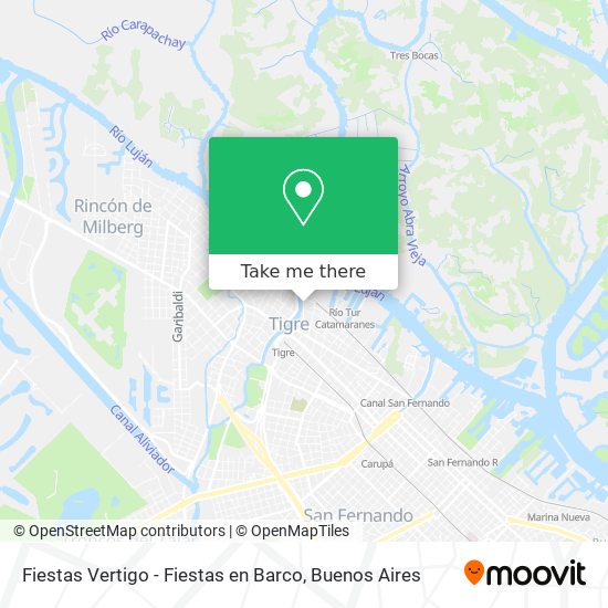 Mapa de Fiestas Vertigo - Fiestas en Barco