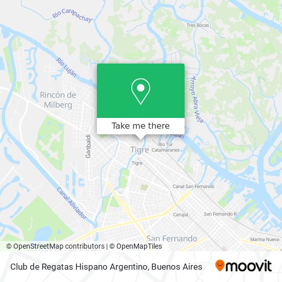 Club de Regatas Hispano Argentino map