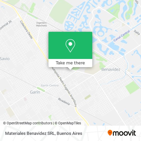 Materiales Benavidez SRL map