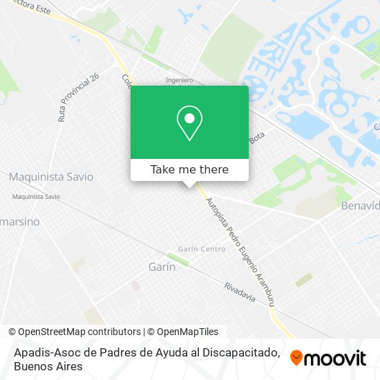 Apadis-Asoc de Padres de Ayuda al Discapacitado map