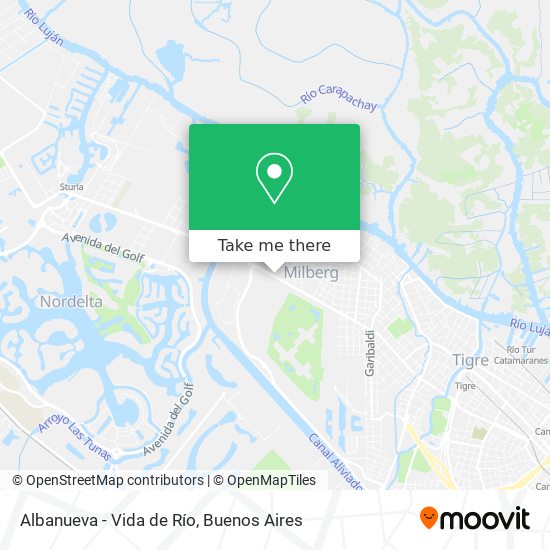 Albanueva - Vida de Río map