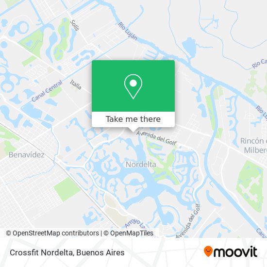 Mapa de Crossfit Nordelta