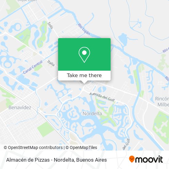 Mapa de Almacén de Pizzas - Nordelta