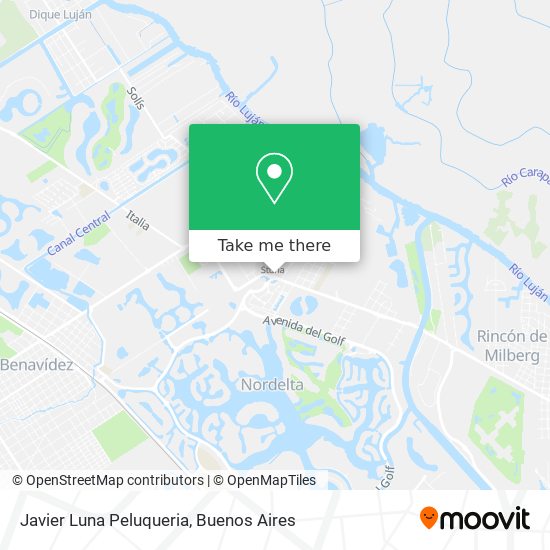 Javier Luna Peluqueria map