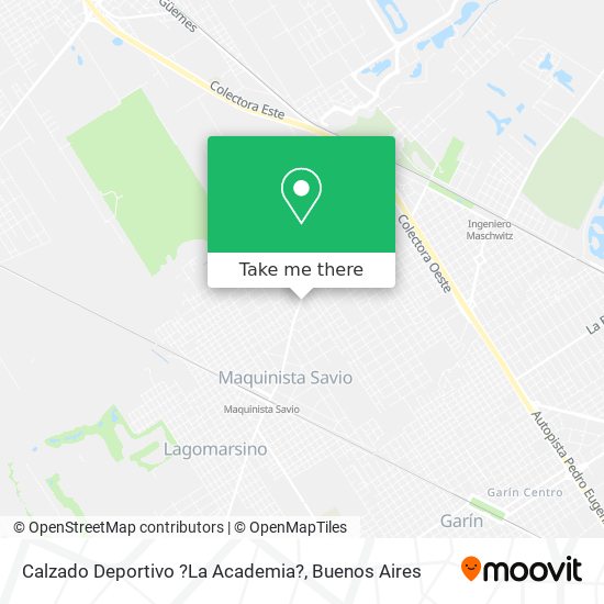 Calzado Deportivo ?La Academia? map