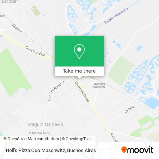 Hell's Pizza Quo Maschwitz map
