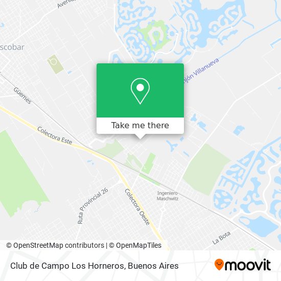 Mapa de Club de Campo Los Horneros