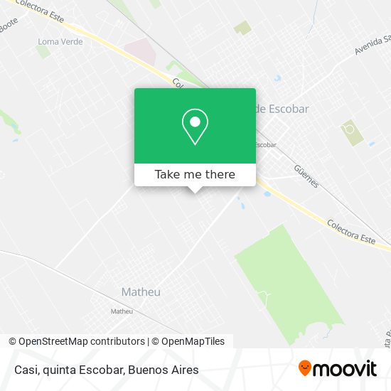 Casi, quinta Escobar map