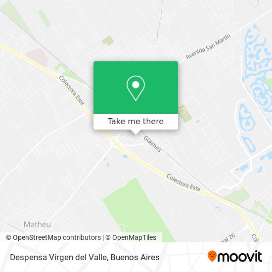 Mapa de Despensa Virgen del Valle