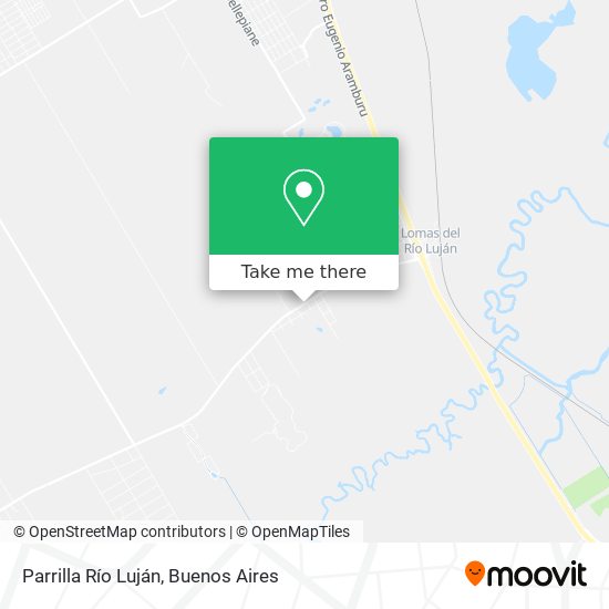 Parrilla Río Luján map
