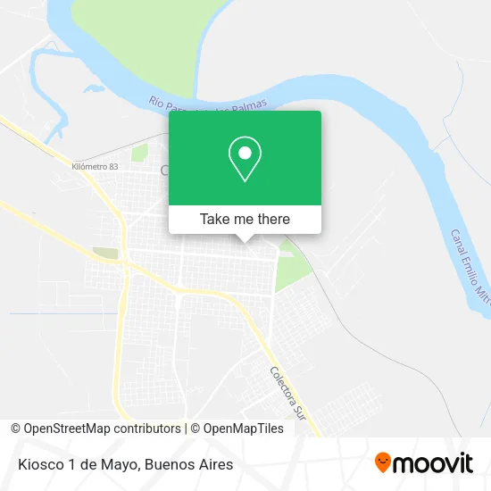 Kiosco 1 de Mayo map