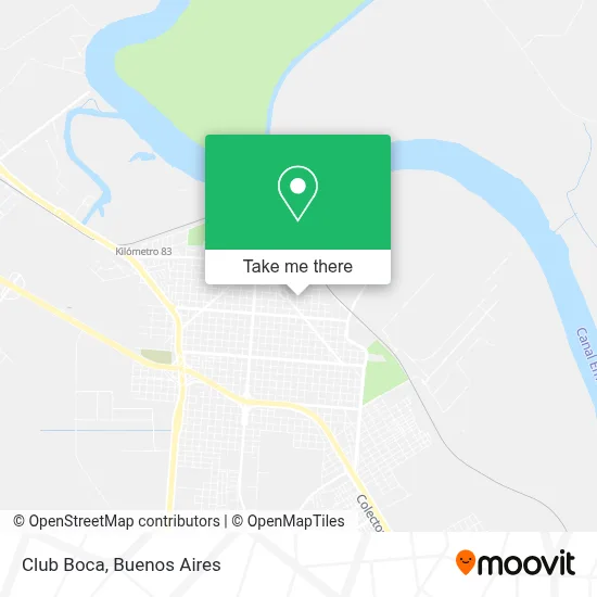 Club Boca map
