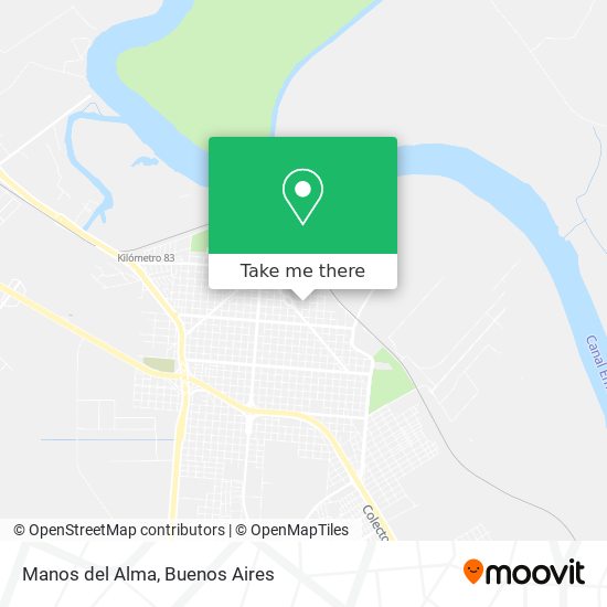 Manos del Alma map