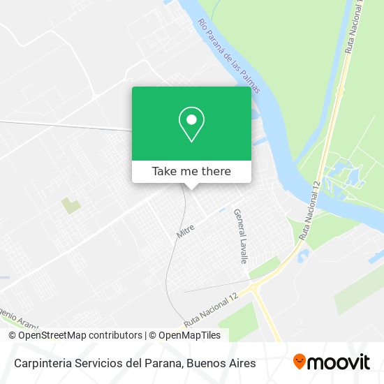 Carpinteria Servicios del Parana map