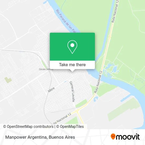 Manpower Argentina map