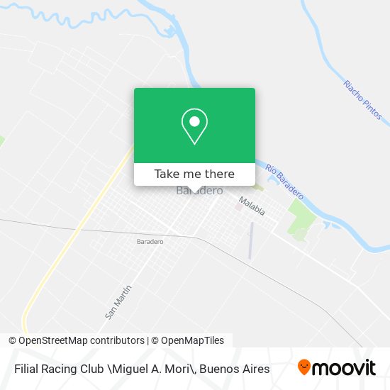 Filial Racing Club \Miguel A. Mori\ map