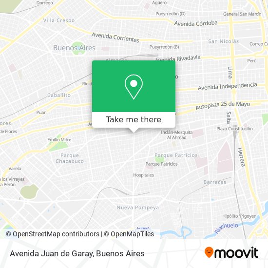 Mapa de Avenida Juan de Garay