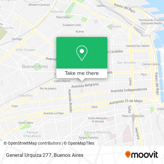 General Urquiza 277 map